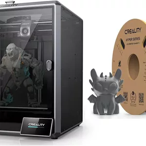 پرینتر سه بعدی Creality K1 MAX به همراه فیلامنت PLA خاکستری Creality Hyper