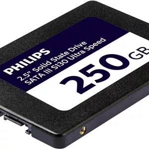 حافظه اس اس دی داخلی 2.5 اینچی فیلیپس SATA III با ظرفیت 250 گیگابایت مدل S130 با سرعت فوق العاده، سرعت خواندن تا 550 مگابایت بر ثانیه