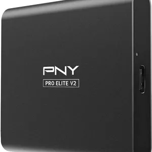 درایو حالت جامد (SSD) قابل حمل PNY Pro Elite V2 با ظرفیت 1 ترابایت، USB 3.2 Gen 2x1 Type-C – (PSD0CS2160-1TB-RB)