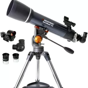 تلسکوپ شکستنی سلسترون Astro Master 102AZ مدل 22065، آبی
