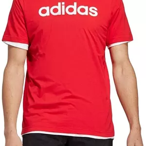 تی شرت مردانه آدیداس Essentials Single Jersey با لوگوی خطی گلدوزی شده (تک بسته)