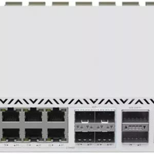 سوییچ رکمونت 1U روتر ابری MikroTik، ظرفیت سوییچینگ 640 گیگابیت بر ثانیه، 20 پورت اترنت 2.5 گیگابیتی، 4 پورت کمبو اترنت 2.5G/I0G SFP ، 2 پورت 40G QSFP ، USB Type A، RJ45، RouterOS v7، سفید | CRS326-4C 20G 2Q RM