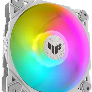 فن کیس ایسوس Tuf Gaming TF120 ARGB، سازگار با Aura Sync، قطر فن 12 سانتی متر، حداکثر سرعت چرخش 1900 دور در دقیقه، حداکثر جریان هوا 76 CFM، سطح نویز 29 دسی بل، نسخه سفید، تک عددی | 90DA0033-B09000
