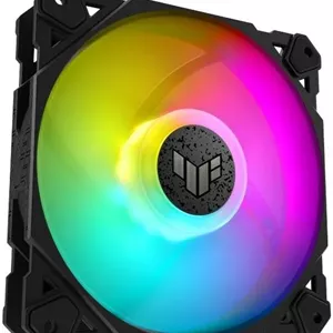فن کیس ایسوس Tuf Gaming TF120 ARGB، سازگار با Aura Sync، قطر فن 12 سانتی متر، حداکثر سرعت چرخش 1900 دور در دقیقه، حداکثر جریان هوا 76 CFM، سطح نویز 29 دسی بل، نسخه مشکی، تک عددی | 90DA0030-B09000