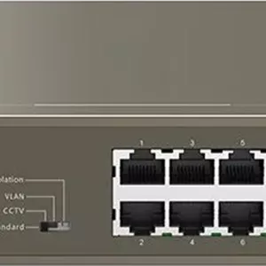 سوئیچ غیر مدیریتی 16 پورت گیگابیتی PoE کمبو تندا مدل TEG1116P، توان خروجی 135 وات، محافظت در برابر صاعقه 6KV، VLAN تک کلیدی، بهینه سازی کش، ظرفیت 32 گیگابیت بر ثانیه | TEG1116P-16-150W