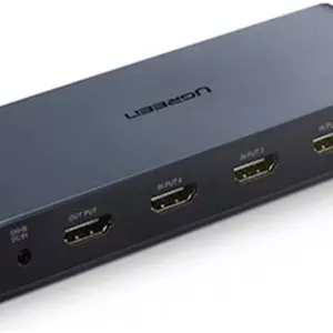 سوئیچ تقسیم کننده HDMI چهار به یک UGREEN CM201، پشتیبانی از رزولوشن تا 1920x1080P / 60Hz، نسخه HDCP1.2، مشکی | 50745