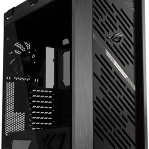 کیس کامپیوتر گیمینگ ASUS Strix Helios II GX601S Mid Tower، دارای 4 فن 140 میلی‌متری از پیش نصب‌شده، پشتیبانی از رادیاتور تا 420 میلی‌متر و 7 فن، USB-C 20Gbps، مدیریت کابل، پوشش PSU، مشکی | 90DC00W0-B39000