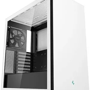 کیس کامپیوتر مید تاور ATX دیپ کول مدل CH510 WH، پنل کناری شیشه حرارت دیده، پشتیبانی از رادیاتور تا 360 میلی‌متر، 1 عدد فن 120 میلی‌متری از پیش نصب شده، دریچه‌های جانبی، USB3.0×2، Audio×1، سفید | R-CH510-WHNNE1-G-1
