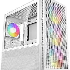 کیس کامپیوتر مید تاور ATX دیپ کول مدل CH560، ساخته شده از مواد ABS SPCC شیشه حرارت دیده، پشتیبانی از رادیاتور تا 360 میلی‌متر، دارای پورت‌های USB3.0/Audio/Type-C، سفید | R-CH560-WHAPE4-G-1