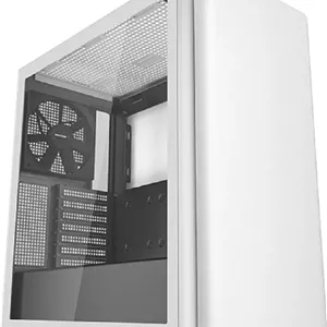 کیس مید تاور دیپ کول CK500، ABS SPCC شیشه حرارت دیده، 7 اسلات توسعه، محدودیت طول کارت گرافیک 380 میلی‌متر، پشتیبانی از رادیاتور تا 360 میلی‌متر، سایز فن 120 میلی‌متر، سفید | R-CK500-WHNNE2-G-1