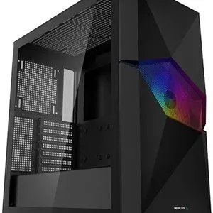 کیس کامپیوتر مید تاور دیپ کول مدل Cyclops ATX ARGB، ساخته شده از مواد ABS SPCC شیشه حرارت دیده، پشتیبانی از رادیاتور تا 360 میلی‌متر، درگاه‌های USB 3.0/Audio/Type-C، مشکی | R-BKAAE1-C-1