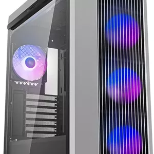 کیس کامپیوتر مید تاور ATX دیپ کول مدل CL500 ADD-RGB 4F، شیشه حرارت دیده مغناطیسی، 4 عدد فن A-RGB 120 میلی‌متری از پیش نصب شده و پشتیبانی از رادیاتور تا 360 میلی‌متر، Audio×1، USB3.0 Type-A×2، مشکی - خاکستری | R-CL500-BKNMA4N-A-1