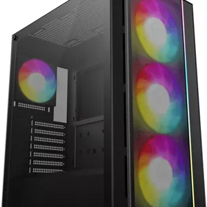 کیس دیپ کول مدل MATREXX 55 MESH V4 C با شیشه حرارت دیده، ATX، دارای 3 فن 140mm aRGB و 1 فن 120mm aRGB از پیش نصب شده، پشتیبانی از رادیاتور 360mm، ساخته شده از مواد ABS SPCC، رنگ مشکی | R-MATREXX55-BCAGA4-G-4