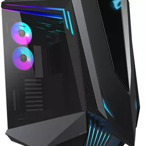 کیس کامپیوتر فول تاور گیگابایت Aorus C700 Glass aRGB، پنل جانبی شیشه حرارت دیده، پشتیبانی از رادیاتور تا 420 میلی‌متر و 8 فن، 5 فن از پیش نصب شده، USB-C 3.1 Gen2/ USB 3.0 *4، مشکی | AC700G-ATX
