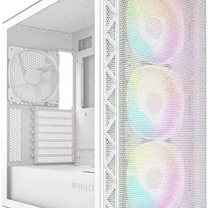 کیس کامپیوتر مید-تاور ATX مونتک AIR 903 MAX، دارای 3 فن 140 میلی‌متری PWM از پیش نصب‌شده، پشتیبانی از رادیاتور 360 میلی‌متری، پشتیبانی از 9 فن، پنل جلویی مشبک، فیلتر گرد و غبار، سفید | AIR-903-MAX-WHITE