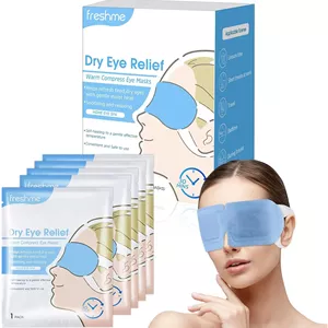ماسک چشم بخار گرم FRESHME - بسته 10 عددی کمپرس گرم خود گرم شونده برای خشکی چشم، ملزومات سفر خواب ماسک چشم گرم کننده یکبار مصرف SPA برای تسکین خستگی چشم، استرس، سیاهی دور چشم و پف