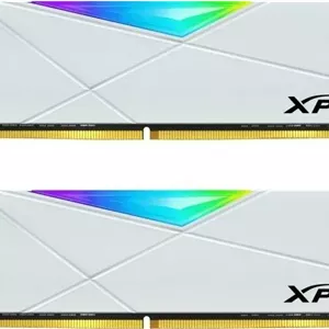 رم دسکتاپ ای دیتا XPG SPECTRIX D50 RGB 16 گیگابایت (2x8 گیگابایت) DDR4 3600MHz CL18 - سفید | AX4U36008G18I-DW50