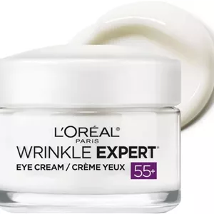 کرم دور چشم ضد چروک لورآل پاریس Wrinkle Expert 55  حاوی کلسیم، کاهش خطوط پنجه کلاغی، 15 میلی لیتر