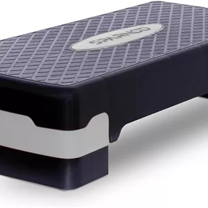 استپ ورزشی ایروبیک باشگاهی Sparnod Fitness SAS-1000 برای تمرین در خانه، ارتفاع قابل تنظیم، سطح ضد لغزش، تحمل وزن تا 225 کیلوگرم، جمع و جور و قابل حمل، ایده آل برای تمرینات کاردیو و قدرتی