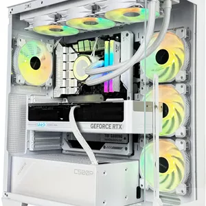 کامپیوتر گیمینگ کریستال ادج - پردازنده Intel Core i9 14900KF با 24 هسته و 32 رشته، NVIDIA RTX 5080 با 16 گیگابایت حافظه، 32 گیگابایت رم DDR5 با فرکانس 6000 مگاهرتز CL30، 1 ترابایت SSD Gen 4، منبع تغذیه 850 وات Gold، خنک کننده مایع 360 میلی متری، Wi-FiBT