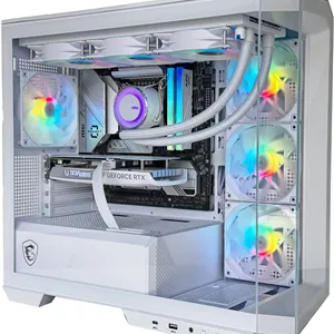 کامپیوتر گیمینگ سایبر - AMD Ryzen 7 8700F با 8 هسته و 16 رشته، NVIDIA RTX 5070 با 12 گیگابایت حافظه، 16 گیگابایت رم DDR5 با فرکانس 5600 مگاهرتز، 1 ترابایت SSD Gen 4، منبع تغذیه 850W 80 PLUS، خنک کننده مایع 360 میلی متری، Wi-FiBT