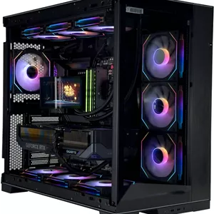 کامپیوتر گیمینگ سایبر Wraith - پردازنده AMD Ryzen 9 9950X3D با 16 هسته و 32 رشته، کارت گرافیک NVIDIA RTX 5090 با 32 گیگابایت حافظه، 64 گیگابایت رم DDR5 با فرکانس 6000 مگاهرتز، 2 ترابایت SSD Gen 4، منبع تغذیه 1200 وات 80 Plus، خنک کننده مایع 360 میلی متری، Wi-FiBT