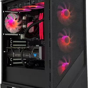 کامپیوتر گیمینگ Overdrive Vortex - پردازنده AMD Ryzen 7 8700F با 8 هسته و 16 رشته، کارت گرافیک NVIDIA RTX 5070 با 12 گیگابایت حافظه، 32 گیگابایت رم DDR5 با فرکانس 6000 مگاهرتز، 1 ترابایت SSD Gen 4، منبع تغذیه 750W Gold، خنک کننده مایع 360 میلی متری، Wi-FiBT