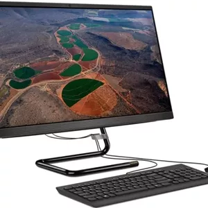 لنوو IdeaCentre AIO 3 - نسل 10 پردازنده Intel Core i5، رم 8 گیگابایتی، 1 ترابایت128SSD، صفحه لمسی 23.8 اینچی، گرافیک 2 گیگابایتی VGA، کامپیوتر رومیزی All-In-One با صفحه کلید و ماوس بی سیم، ویندوز 10 - مشکی | 24IMB05