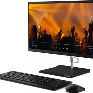 کامپیوتر همه کاره لنوو AIO V30A-22IML - پردازنده Intel Core i5-10210U 1.6Ghz، رم 8 گیگابایتی، هارد دیسک 1 ترابایتی، گرافیک یکپارچه Intel UHD، صفحه نمایش 21.5 اینچی FHD، دوربین، بلوتوث، وای فای، DOS | 11FV000MUM