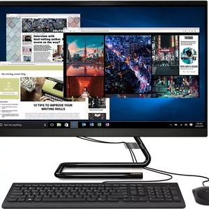 کامپیوتر همه کاره لنوو AIO 3، پردازنده Intel Core i7 10700T 2.0 گیگاهرتز، 8 گیگابایت رم، 1 ترابایت هارد دیسک، صفحه نمایش 27 اینچی FHD، درایو DVDRW، کارت گرافیک 2 گیگابایتی AMD Radeon، ویندوز 10 هوم - مشکی | F0EY005NAX