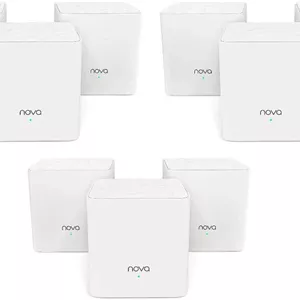 سیستم وای فای روتر دو بانده مش AC1200 تندا نوا MW3 (بسته 3 عددی x 3)، تا 1200 مگابیت بر ثانیه، 5 گیگاهرتز، نصب آسان، سازگار با الکسا، کنترل والدین، جایگزین روتر، سفید | نوا MW3 (بسته 3 عددی x 3)