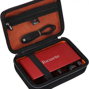 کیف حمل سخت Mchoi EVA سازگار با کارت صدای USB Focusrite Scarlett 2i2 (نسل 3 و 4) و لوازم جانبی، فقط کیف