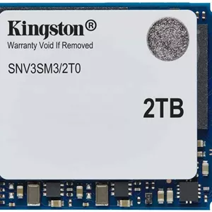 حافظه اس اس دی اینترنال کینگستون NV3 PCIe 4.0 NVMe، ظرفیت 2 ترابایت، فرم فاکتور M.2 2230، سرعت خواندن ترتیبی 6000 مگابایت بر ثانیه و سرعت نوشتن ترتیبی 5000 مگابایت بر ثانیه، تکنولوژی 3D NAND، استقامت 640 ترابایت