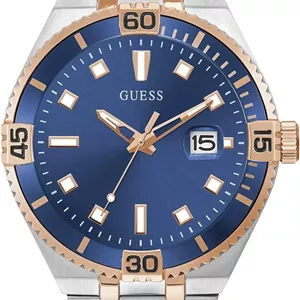 ساعت مچی مردانه GUESS با سه عقربه و نمایشگر تاریخ - قطر 45 میلی‌متر