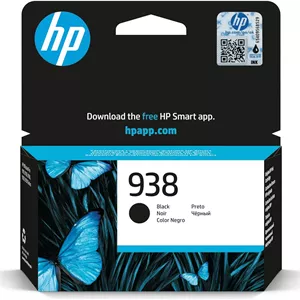 کارتریج جوهر مشکی HP 938، میانگین بازده 1250 صفحه، فناوری چاپ جوهرافشان حرارتی HP، مشکی | 4S6X8PE