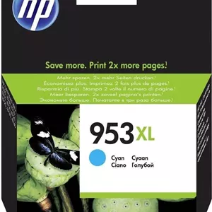 کارتریج جوهر اصلی HP 953XL Cyan با بازدهی بالا - بسته 10 عددی