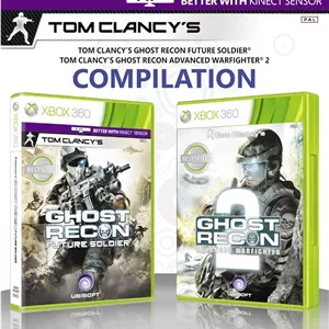 مجموعه بازی های ایکس باکس 360 Tom Clancy's Ghost Recon Future Soldier و Advanced Warfighter، مجموعه نهایی تیراندازی نظامی تاکتیکی سوم شخص | Tom Clancy's Comp