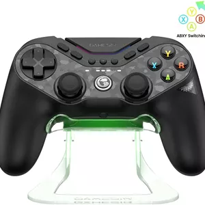 کنترلر بی‌سیم چند پلتفرمی GameSir Tarantula T3 Pro برای سوییچ/رایانه شخصی/iOS/اندروید، کنترلر بلوتوث 2.4G سیمی، استیک‌های ضد دریفت TMR، 9 دکمه قابل تنظیم، نورپردازی RGB، 1200mAh، مشکی | T3 PRO