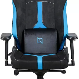 صندلی گیمینگ پشتی بلند Navodesk Apex Pro Max Evo Series، دسته های فلزی 4D قابل تعویض MAG، پشتیبانی کمری 4 طرفه، هیدرولیک کلاس 4، تکیه گاه 155 درجه، پارچه HyperSuede، آبی میامی | APEXMAX-EVO-MBL