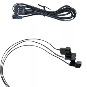 کنترلر بی‌سیم Lian-Li L، پشتیبانی از 10 کانال، کابل PWM به SATA 1 به 3، کابل هدر USB/PWM، انتقال بی‌سیم 2.4 گیگاهرتز، مشکی | RF-T-B