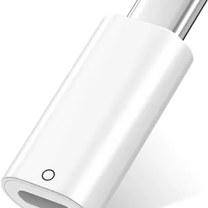 آداپتور USB C به قلم لمسی TiMOVO برای قلم اپل نسل اول، آداپتور شارژ USB C نر به لایتنینگ ماده برای آیپد نسل 10 و 11، اتصال بلوتوث شارژر قلم اپل، سفید