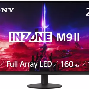 مانیتور گیمینگ 27 اینچی 4K UHD سونی INZONE M9 II (3840 x 2160) 160 هرتز Full Array LED با زمان پاسخگویی 1 میلی‌ثانیه GtG NVIDIA G-SYNC، DisplayHDR 600، بلندگوهای داخلی، DisplayPort 2.1 (UHBR10) /VRR HDMI 2.1 - 3 سال