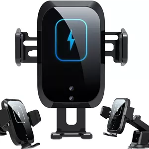 شارژر بی‌سیم خودرو TERRIFI Qi 15W، شارژر بی‌سیم سریع در خودرو، نگهدارنده تلفن با حسگر خودکار، پایه دریچه هوا/پایه داشبورد سازگار با iPhone 11 12 13 14 Pro Max X XS Plus S20 S21