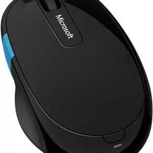 مایکروسافت Sculpt Comfort Mouse - مشکی. طراحی راحت، تب لمسی قابل تنظیم ویندوز، پیمایش 4 جهته، ماوس بلوتوث برای کامپیوتر/لپ تاپ/رومیزی، سازگار با کامپیوترهای مک/ویندوز