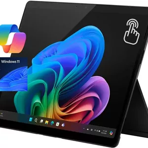 مایکروسافت سرفیس پرو 11 تبلت هوش مصنوعی، صفحه نمایش لمسی 13 اینچی 2880x1920 LCD با نرخ تازه سازی 120 هرتز، پردازنده 10 هسته ای Qualcomm Snapdragon X Plus، رم 16 گیگابایتی، حافظه اس اس دی 512 گیگابایتی، فقط وای فای، ویندوز 11 پرو، مشکی