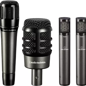 پک میکروفون درام 4 تکه Audio-Technica ATM-DRUM4 همراه با کیف