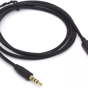 کابل خروجی صدا میکرو USB به 3.5 میلی‌متری - روکش طلایی 4 پل 3.5 میلی‌متری نری به میکرو B نری کابل افزایش صدا AUX خودرو برای اندروید (1 متر)
