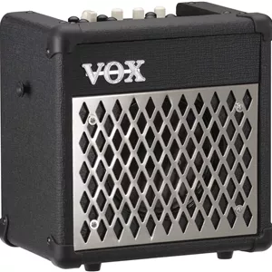 آمپلی فایر گیتار و میکروفون 5 واتی VOX Mini5 Rhythm با الگوهای درام و افکت - کروم