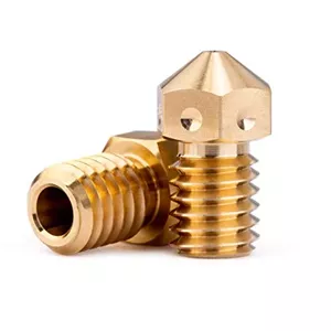 دو عدد نازل برنجی M6 V6 پرینتر سه بعدی 3.0 میلی متری سازگار با اکسترودر V6 Hotend Titan Aero/Ultimaker 2  Extended Olsson Block Hotend (دو عدد 0.4 میلی متری)
