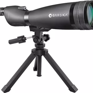 تلسکوپ دیدبانی مستقیم ضدآب BARSKA Gladiator 20-60x90 به همراه سه پایه